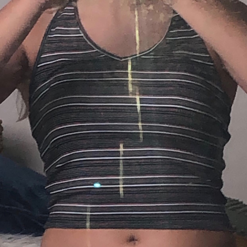 striped halter top